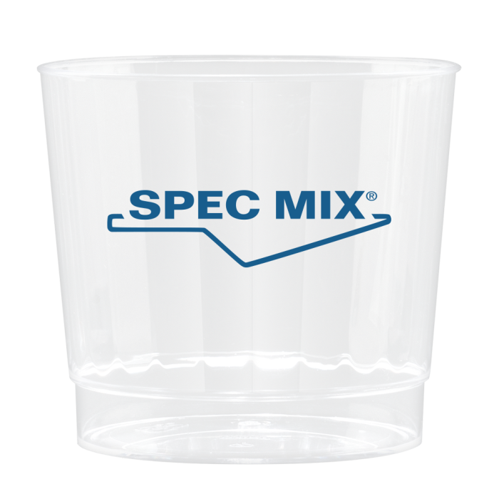 9 OZ CLEAR FLUTED PLASTIC CUP